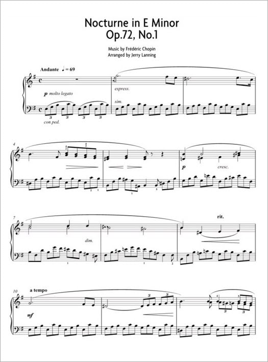 Nocturne in E Minor Sheet Music