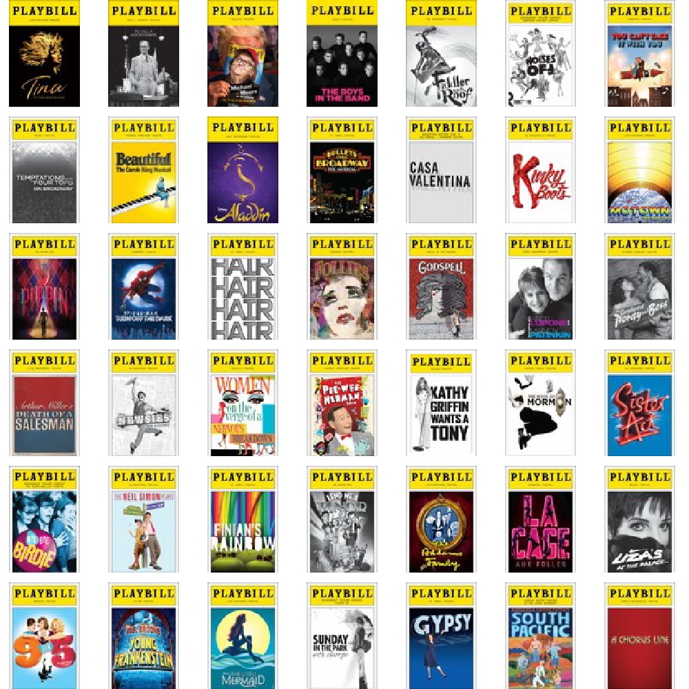 A collection of Playbills of shows Mark Winkler has seen 3