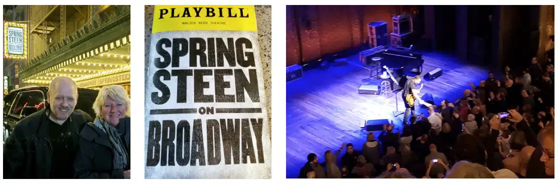 Broadway Moments: Mark Winkler attending Bruce Springsteen concert on Broadway
