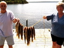 Bob Cortez and Linda Cortez - Fish catch of the day