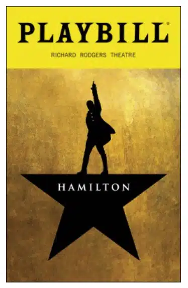 Broadway Moments: Playbill of Hamilton