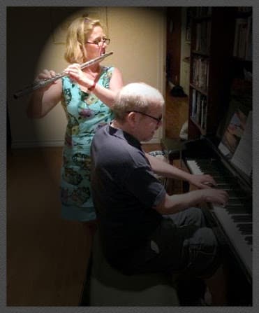 Mark Winkler on Piano and Dorothea Belanger on flute