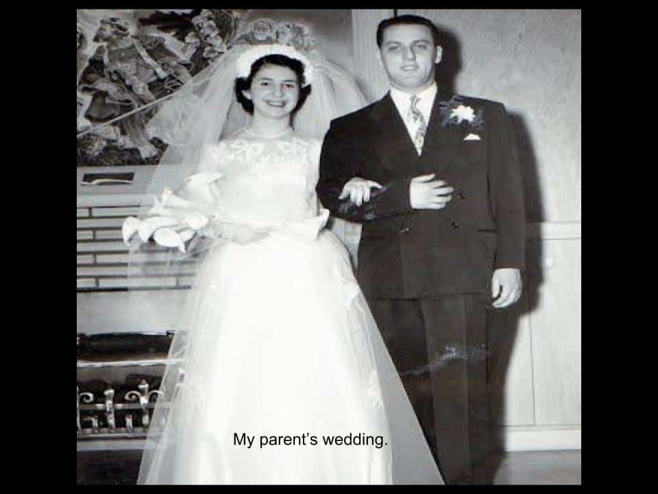 Mark Winkler's parents wedding
