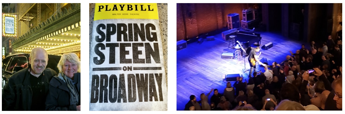 Mark Winkler attending Bruce Springsteen concert on Broadway