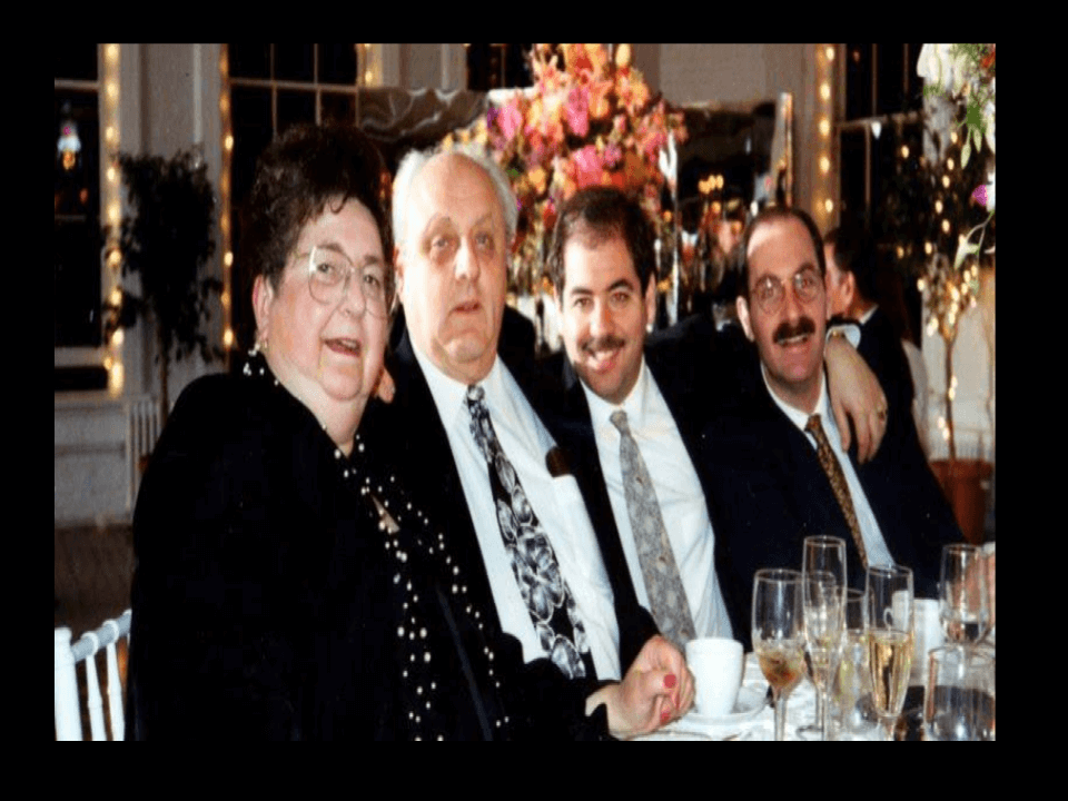 Mark Winkler with his parents and Charlie